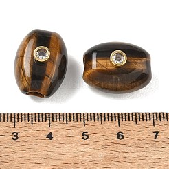 Natural Tiger Eye European Beads&nbsp;GG-CBA105B-02H-G