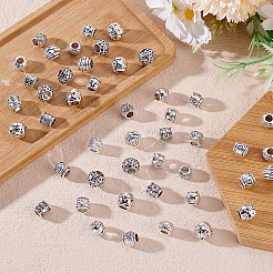 120Pcs 12 Styles Tibetan Style Alloy European Beads&nbsp;MPDL-ME0001-03