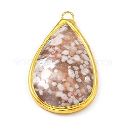 Natural Cherry Blossom Agate Big Pendants&nbsp;KK-G409-03G