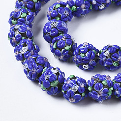 Handmade Lampwork Beads Strands&nbsp;LAMP-N021-015A-03