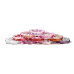 10 Rolls 10 Colors 6-Ply PET Polyester Metallic Thread&nbsp;OCOR-L046-03A