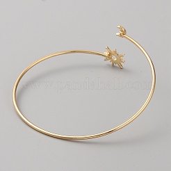 Iron Open Cuff Bangles&nbsp;BJEW-WH0024-01C-G