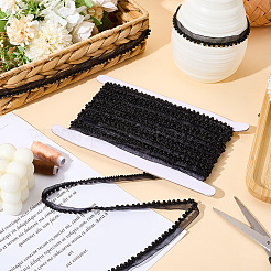 10Yards Polyester & Plastic Pearl Ribbon&nbsp;OCOR-CY0001-78B