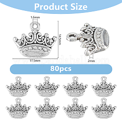 80Pcs Tibetan Style Alloy Pendants&nbsp;TIBE-DC0001-20