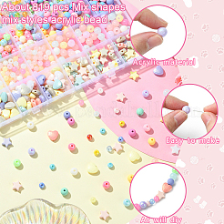 DIY Acrylic Beads Bracelets Making Kits&nbsp;DIY-YW0011-14