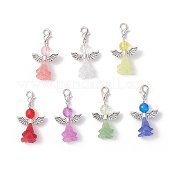 Transparent Acrylic Angel Pendant Decorations&nbsp;HJEW-JM04125