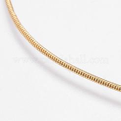 Eco-Friendly Rack Plating Brass Chain Necklaces&nbsp;MAK-G002-05G-A-FF