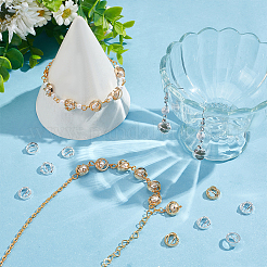 32Pcs 4 Style Brass Bead Frame&nbsp;KK-NB0003-46