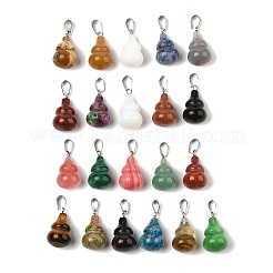 Natural & Synthetic Mixed Gemstone Pendants&nbsp;X-G-B127-03P