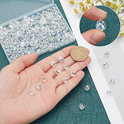 150Pcs Transparent Glass Beads&nbsp;GLAA-HY0001-33
