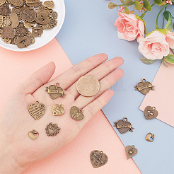 Alloy Pendants for Valentine's Day&nbsp;PALLOY-PH0001-06AB