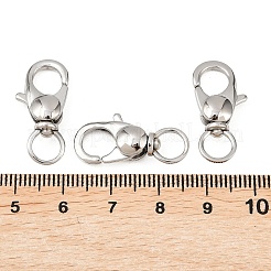 Tarnish Resistant 304 Stainless Steel Swivel Lobster Claw Clasps&nbsp;STAS-R065-10