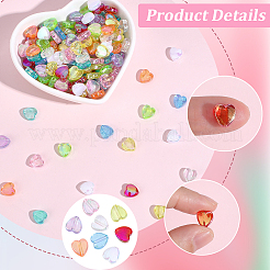500Pcs 10 Colors Transparent Acrylic Beads&nbsp;TACR-PA0001-31