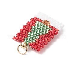 Glass Seed Beaded Pendants&nbsp;PALLOY-MZ00885