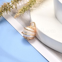 Natural Cultured Freshwater Pearl Pendants&nbsp;PALLOY-JF00912