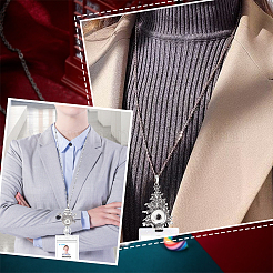 DIY Christmas Office Lanyard ID Badge Holder Necklace Making Kit&nbsp;DIY-SC0021-99