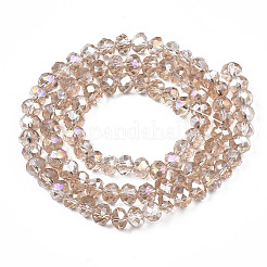 Electroplate Glass Beads Strands&nbsp;EGLA-A034-T3mm-B24