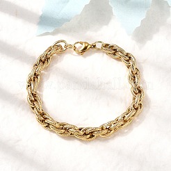 304 Stainless Steel Mesh Chain Bracelets for Women&nbsp;BJEW-B140-02G