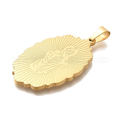 PVD Vacuum Plating 304 Stainless Steel Pendants&nbsp;STAS-U035-43G-02