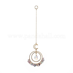 Glass Teardrop Window Hanging Suncatchers&nbsp;HJEW-JM00899