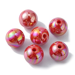 Pearlized Plastic Round Beads&nbsp;KY-WH0004-06I