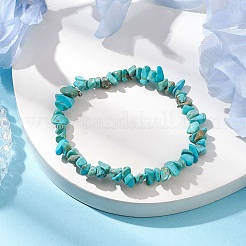 Dyed Natural Howlite Beads Kids Bracelets&nbsp;BJEW-JB10611-07