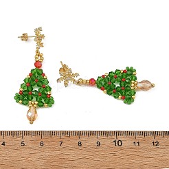 Glass Dangle Earrings&nbsp;EJEW-MZ00803