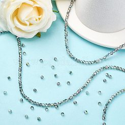 Electroplate Glass Beads Strands&nbsp;EGLA-D021-15