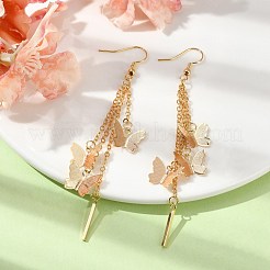 Butterfly Brass Dangel Earrings&nbsp;EJEW-TA00315