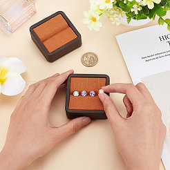 Square Imitation Leather with Fibre Cloth Loose Diamond Jewelry Display Case&nbsp;ODIS-WH0038-23A