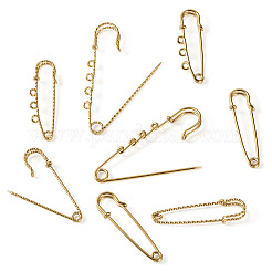 6 Styles 304 Stainless Steel Safety Pins Brooch Findings&nbsp;STAS-TA0006-12G