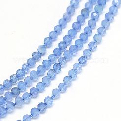 Natural Blue Chalcedony Bead Strands&nbsp;G-G914-2mm-16