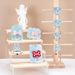 140Pcs 7 Styles Castle Theme Paper Hair Clip Display Cards&nbsp;CDIS-NB0001-38