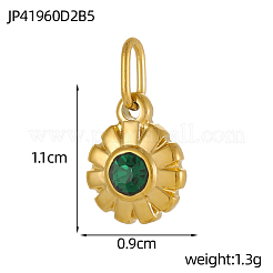 304 Stainless Steel Rhinestone Charms&nbsp;STAS-OY003-87G
