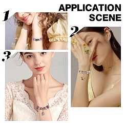 9Pcs 3 Style Brass European Style Bracelet Making&nbsp;MAK-SC0001-14