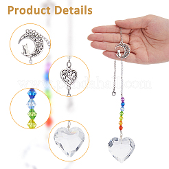 Glass Pendant Decorations&nbsp;HJEW-FH00032