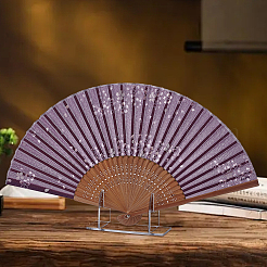 Acrylic Chinese Fan Display Stands&nbsp;ODIS-WH0007-76A