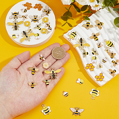 48Pcs 12 Styles Alloy Enamel Pendants&nbsp;FIND-FH0011-28