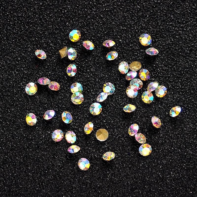 Pointed Rhinestones Stone Wholesale Glass Pointed Back Rhinestone - Pandahall.com