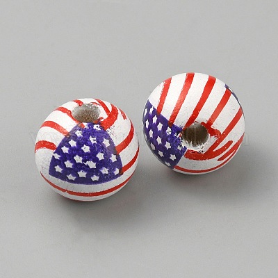 Wood Beads&nbsp;WOOD-WH0034-43-1
