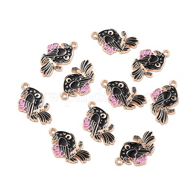 Alloy Enamel Pendants&nbsp;ENAM-D023-01KCG-1