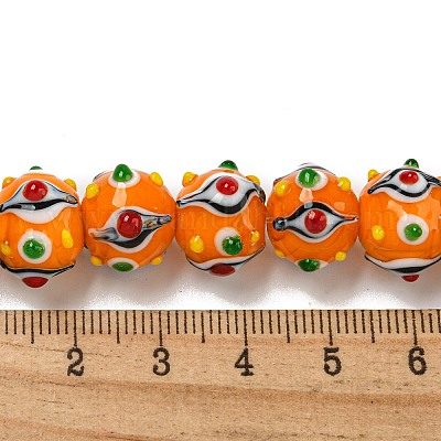 Handmade Lampwork Beads Strands&nbsp;LAMP-N025-05H-1