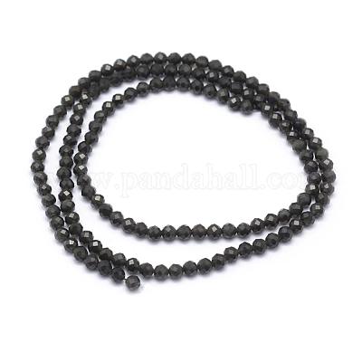 Natural Obsidian Beads Strand&nbsp;G-E411-33-3mm-1