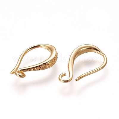 Brass Earring Hooks&nbsp;KK-L177-34G-1