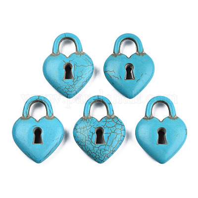 Synthetic Turquoise Gemstone Pendants&nbsp;TURQ-S283-04A-1