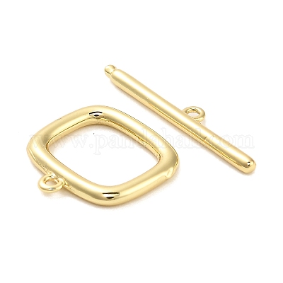 Brass Toggle Clasps&nbsp;KK-L229-011G-1