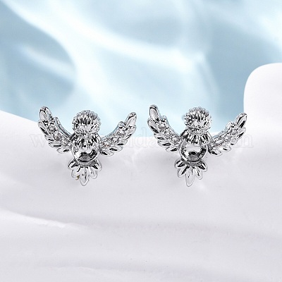 Brass Stud Earrings&nbsp;EJEW-D288-17P-1