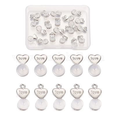20Pcs 2 Styles Silicone Ear Nuts&nbsp;FIND-TA0001-47B-1