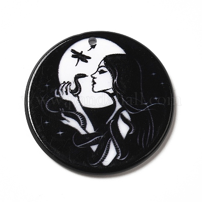 Printed Acrylic Pendants&nbsp;MACR-G059-10E-1