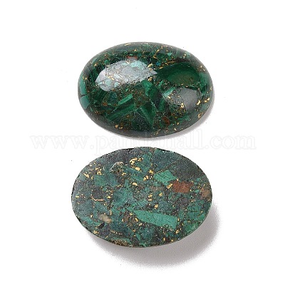 Natural Malachite Cabochons&nbsp;G-E464-42P-1